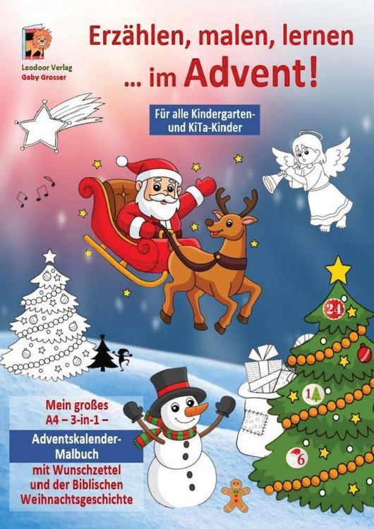 Produktbild: Erz&auml;hlen, malen, lernen &hellip; im Advent!