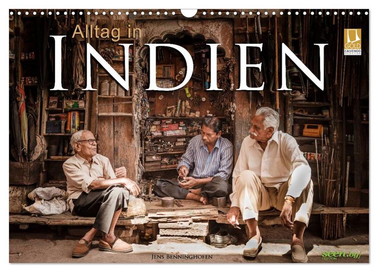 Produktbild: Alltag in Indien (Wandkalender 2026 DIN A3 quer), CALVENDO Monatskalender