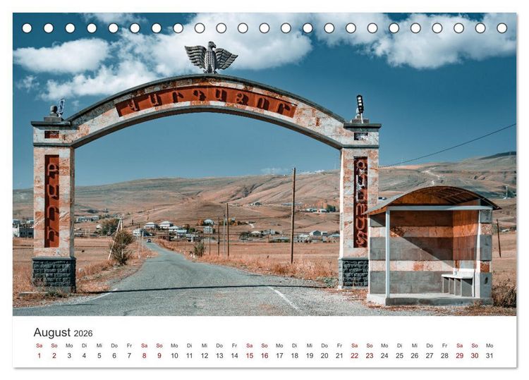 Produktbild: Armenien - Wo die Geschichte ihre Stimme erhebt (Tischkalender 2026 DIN A5 quer), CALVENDO Monatskalender
