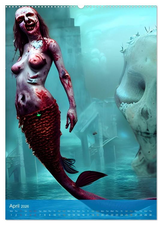 Produktbild: Sirens of the Undead Seas (Wall Calendar 2026 DIN A2 portrait), CALVENDO 12 Month Wall Calendar