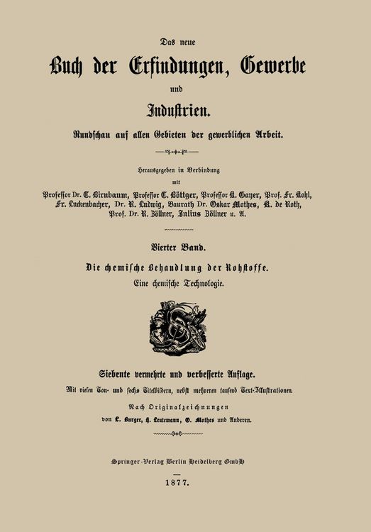 Produktbild: Die chemische Behandlung der Rohstoffe