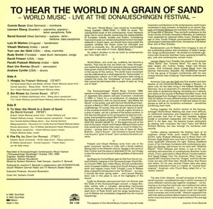 Produktbild: To Hear the World in a Grain of San