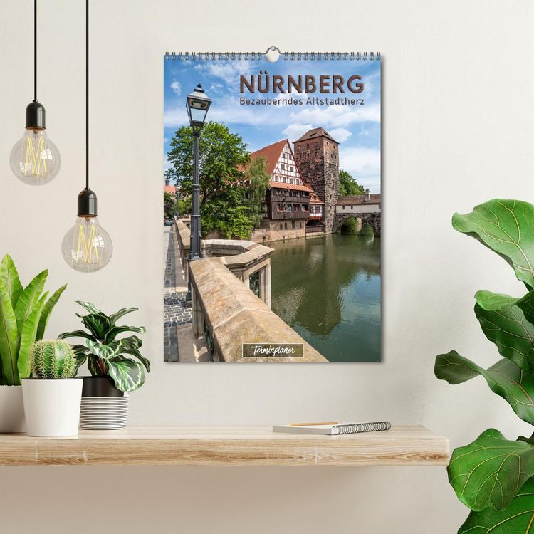 Produktbild: N&Uuml;RNBERG Bezauberndes Altstadtherz / Terminplaner (Wandkalender 2026 DIN A3 hoch), CALVENDO Monatskalender