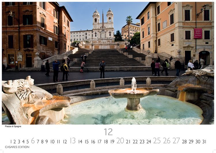 Produktbild: Rom Kalender 2026 – Wandkalender | Fotokalender Italien 35x50cm - mit 12 beeindruckenden Motiven der ewigen Stadt
