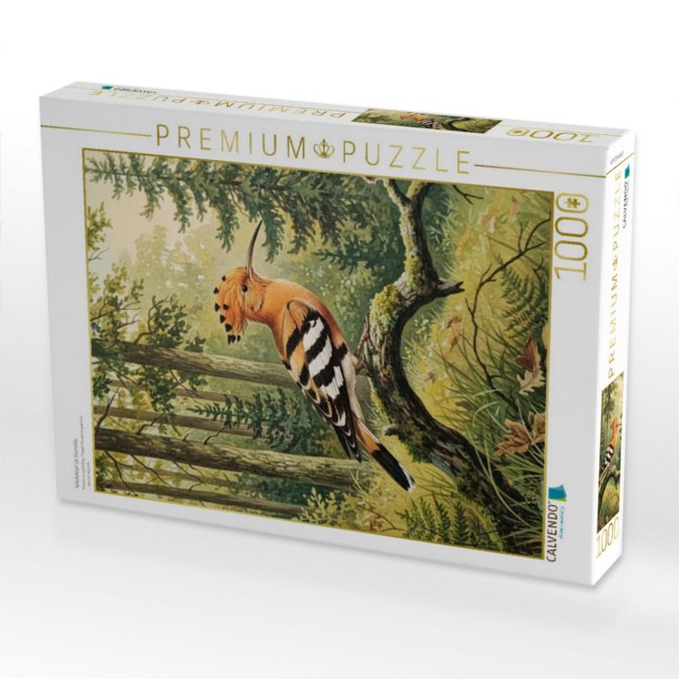 Produktbild: CALVENDO Puzzle Wiedehopf als Gem&auml;lde | 1000 Teile Lege-Gr&ouml;&szlig;e 64x48cm Foto-Puzzle f&uuml;r gl&uuml;ckliche Stunden