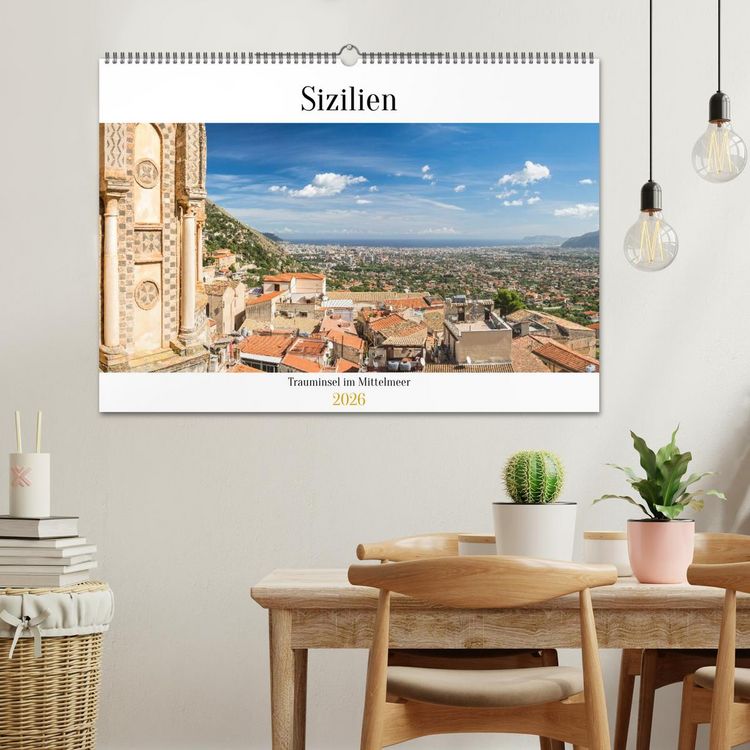 Produktbild: Sizilien: Trauminsel im Mittelmeer (Wandkalender 2026 DIN A2 quer), CALVENDO Monatskalender