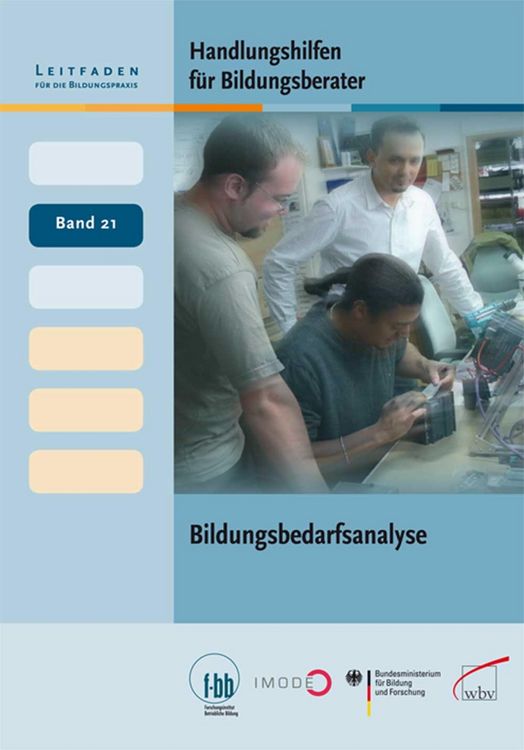 Produktbild: Handlungshilfen f&uuml;r Bildungsberater: Bildungsbedarfsanalyse