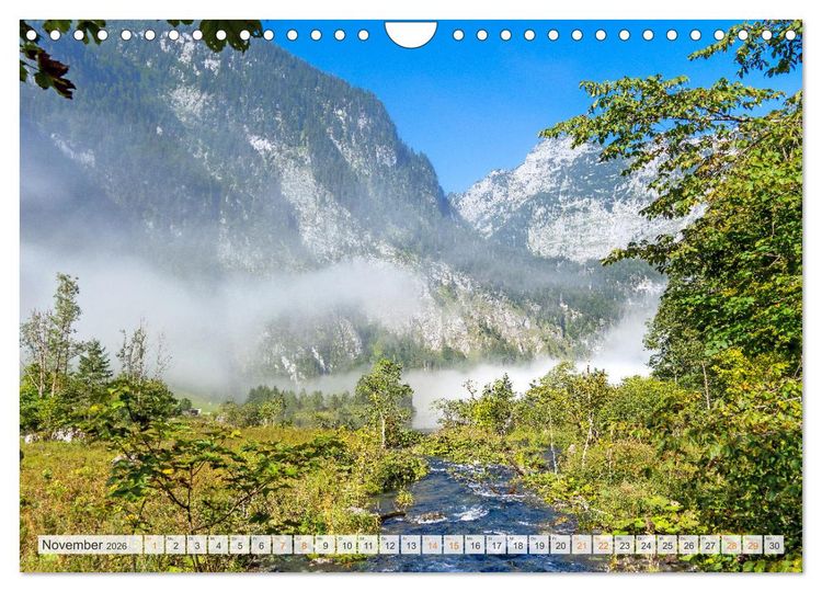 Produktbild: Berchtesgadener Land - Welt der Berge und Seen (Wandkalender 2026 DIN A4 quer), CALVENDO Monatskalender