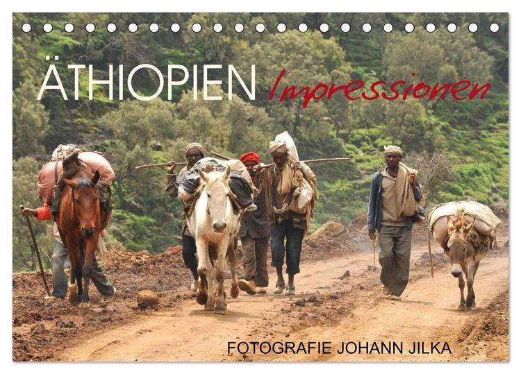 Produktbild: &Auml;thiopien Impressionen (Tischkalender 2026 DIN A5 quer), CALVENDO Monatskalender