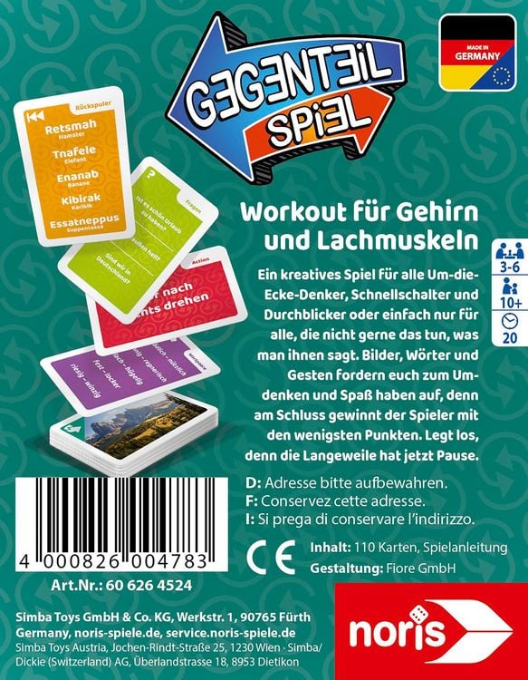 Produktbild: Gegenteil Kartenspiel