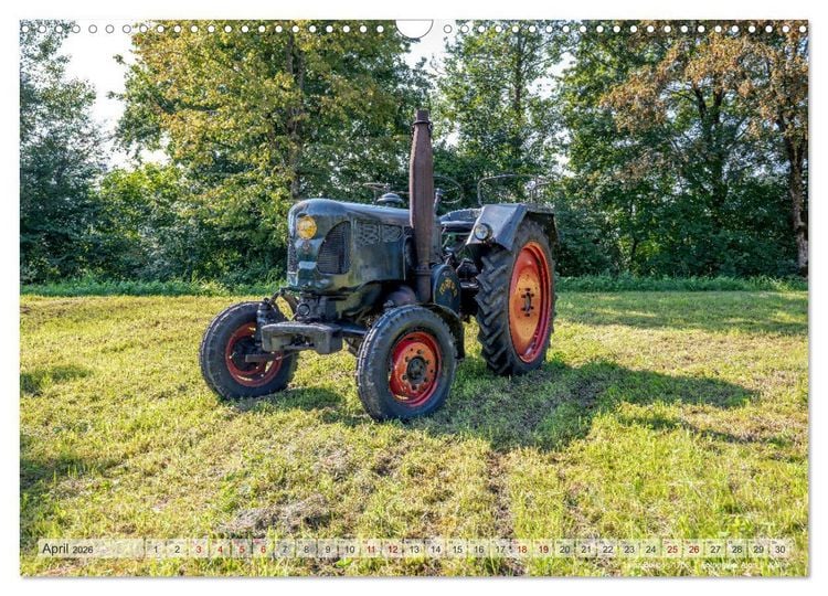 Produktbild: Traktoren &ndash; Nostalgie auf dem Bauernhof (Wandkalender 2026 DIN A3 quer), CALVENDO Monatskalender