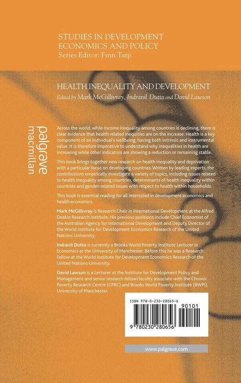 Produktbild: Health Inequality and Development