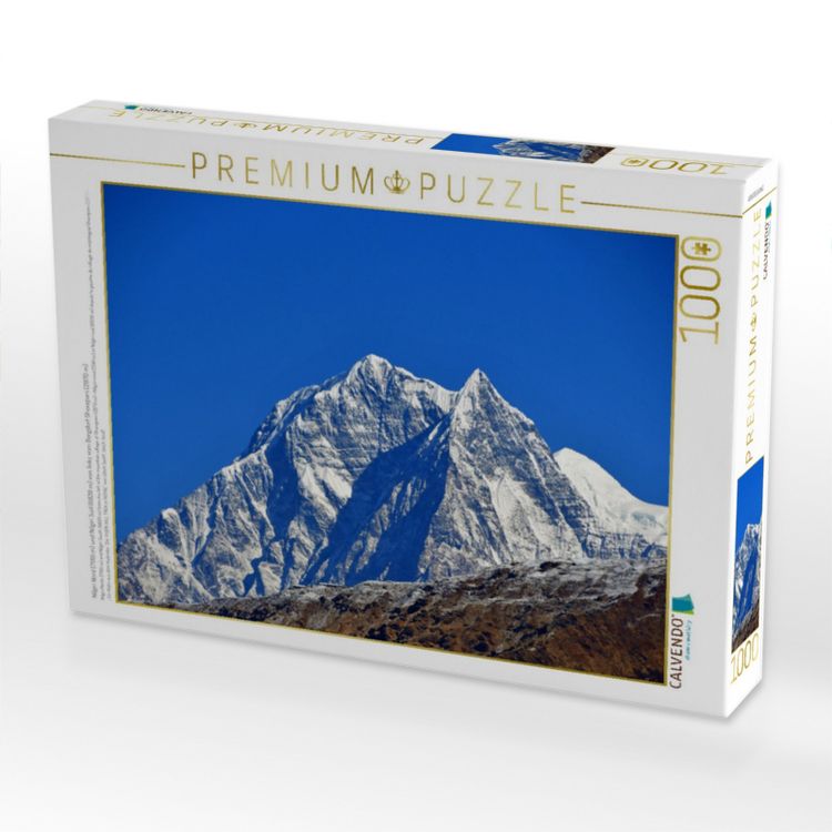 Produktbild: CALVENDO Puzzle Nilgiri Nord (7061 m) und Nilgiri S&uuml;d (6839 m) von links vom Bergdorf Ghorepani (2870 m) | 1000 Teile Lege-Gr&ouml;&szlig;e 64x48cm Foto-Puzzle f