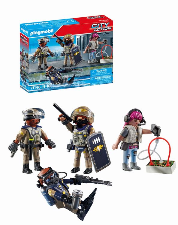 Produktbild: PLAYMOBIL 71146 SWAT-Figurenset