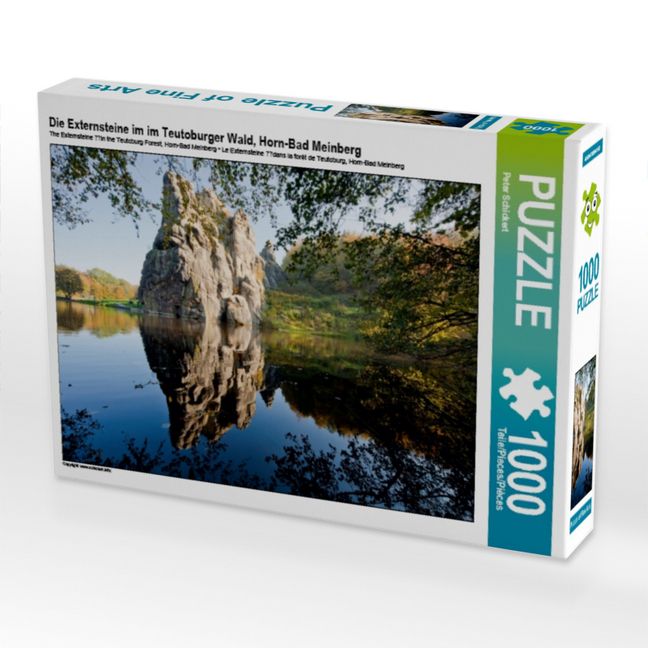 Produktbild: CALVENDO Puzzle Die Externsteine im im Teutoburger Wald, Horn-Bad Meinberg | 1000 Teile Lege-Gr&ouml;&szlig;e 64 &times; 48 cm Foto-Puzzle f&uuml;r gl&uuml;ckliche Stunden