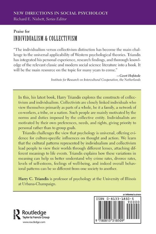 Produktbild: Individualism And Collectivism