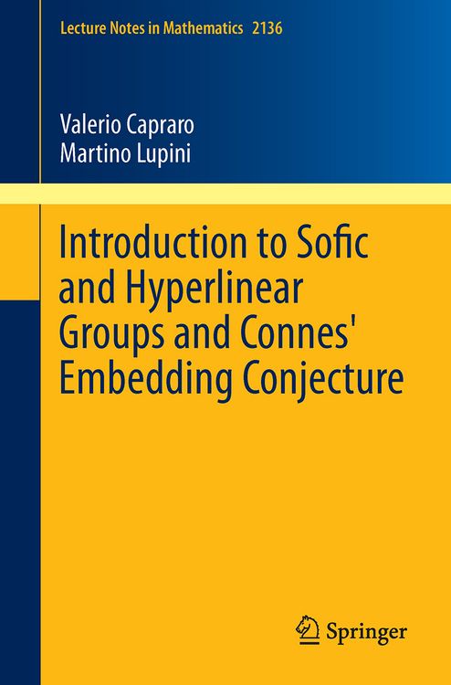 Produktbild: Introduction to Sofic and Hyperlinear Groups and Connes' Embedding Conjecture