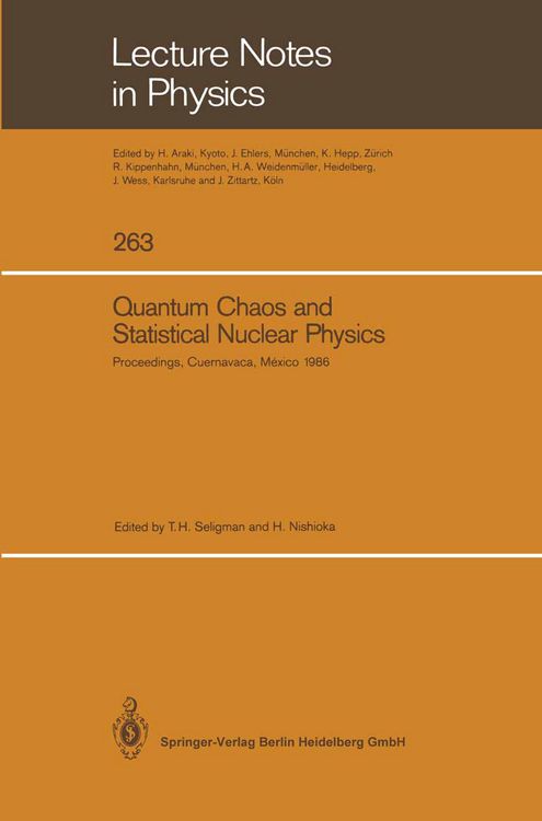 Produktbild: Quantum Chaos and Statistical Nuclear Physics