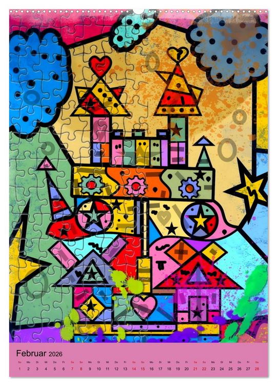 Produktbild: Puzzleteile (Wandkalender 2026 DIN A2 hoch), CALVENDO Monatskalender