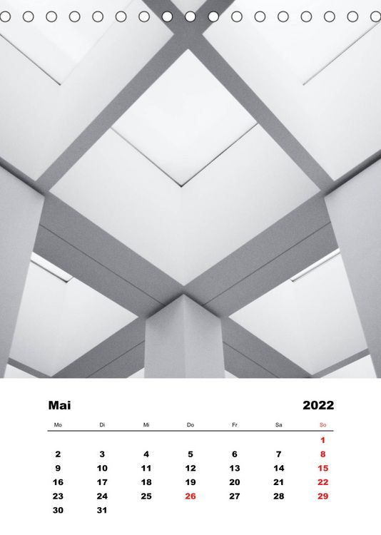 Produktbild: Minimalistische Architektur (Tischkalender 2022 DIN A5 hoch)