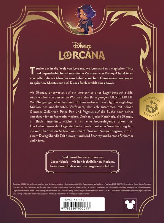 Produktbild: Disney Lorcana - Quest of Wonders. Legendenbuch eines Luminari