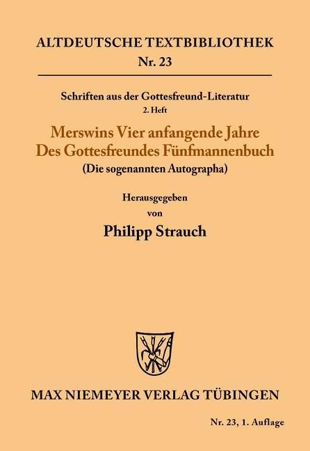 Produktbild: Schriften aus der Gottesfreund-Literatur