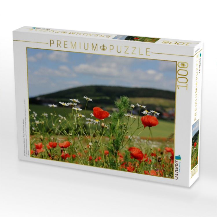 Produktbild: CALVENDO Puzzle Ein Motiv aus dem Kalender Roter Mohn, bunte Wiesen | 1000 Teile Lege-Gr&ouml;&szlig;e 64x48cm Foto-Puzzle f&uuml;r gl&uuml;ckliche Stunden
