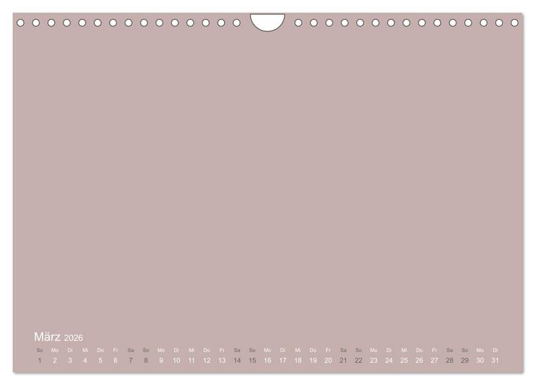 Produktbild: DIY Bastel-Kalender -Erdige Pastell Farben- Zum Selbstgestalten (Wandkalender 2026 DIN A4 quer), CALVENDO Monatskalender