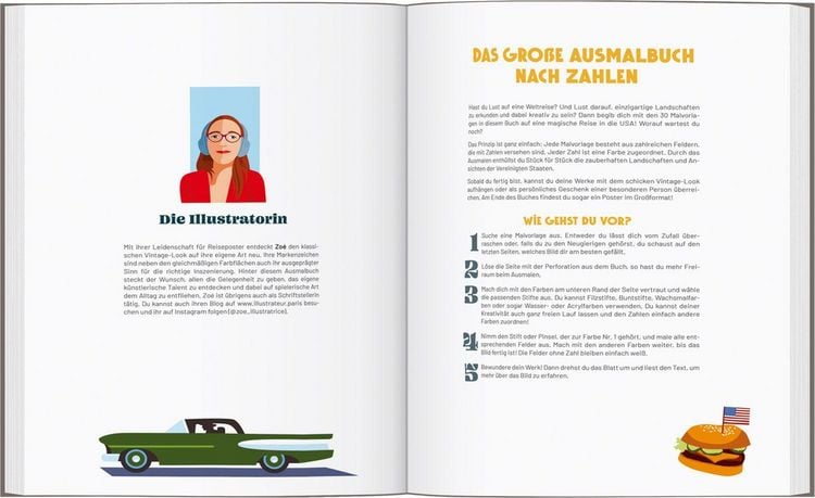 Produktbild: USA - Das gro&szlig;e Ausmalbuch nach Zahlen