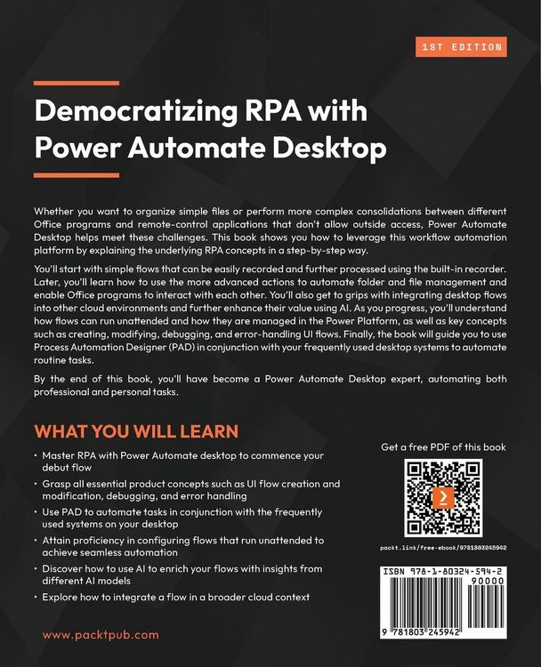 Produktbild: Democratizing RPA with Power Automate Desktop
