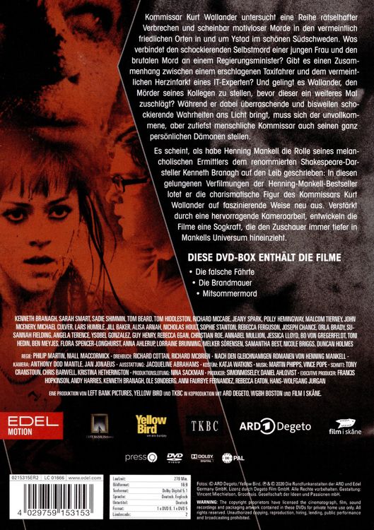 Produktbild: Kommissar Wallander - Staffel 1 [2 DVDs]