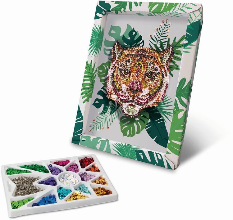 Produktbild: Lansay Collection Sequins Paillettenkunst Tiger