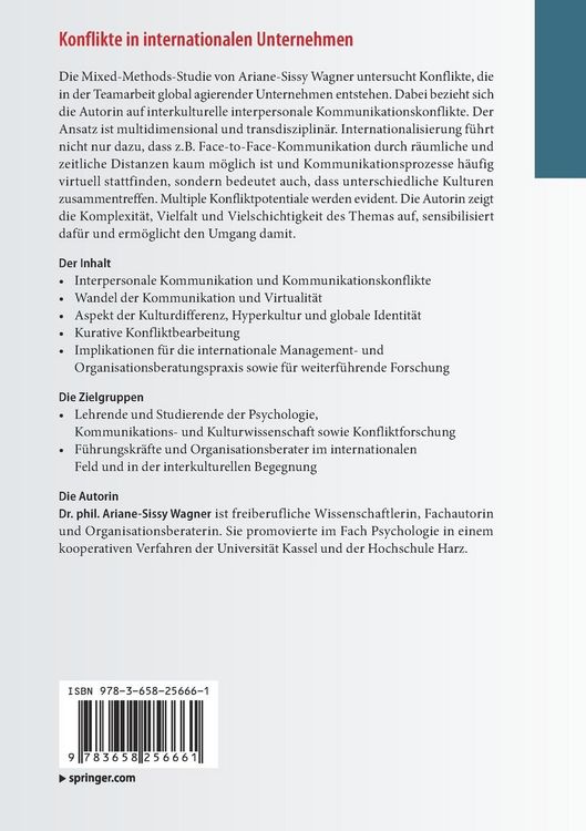 Produktbild: Konflikte in internationalen Unternehmen