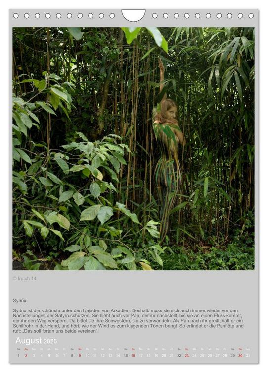 Produktbild: Verwandelte Frauen - Bodypainting-Metamorphosen nach Ovid (Wandkalender 2026 DIN A4 hoch), CALVENDO Monatskalender