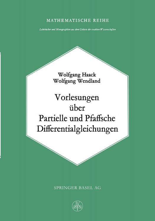 Produktbild: Vorlesungen &uuml;ber Partielle und Pfaffsche Differentialgleichungen