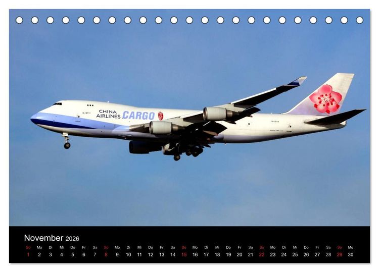 Produktbild: Internationale Frachtflugzeuge (Tischkalender 2026 DIN A5 quer), CALVENDO Monatskalender