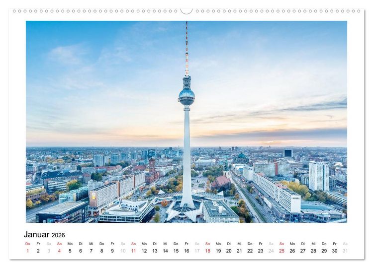 Produktbild: Berlin - Portrait einer Hauptstadt (hochwertiger Premium Wandkalender 2026 DIN A2 quer), Kunstdruck in Hochglanz