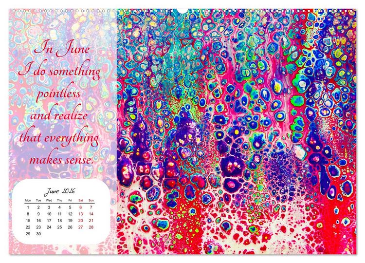 Produktbild: Your year filled with mindfulness (Wall Calendar 2026 DIN A2 landscape), CALVENDO 12 Month Wall Calendar