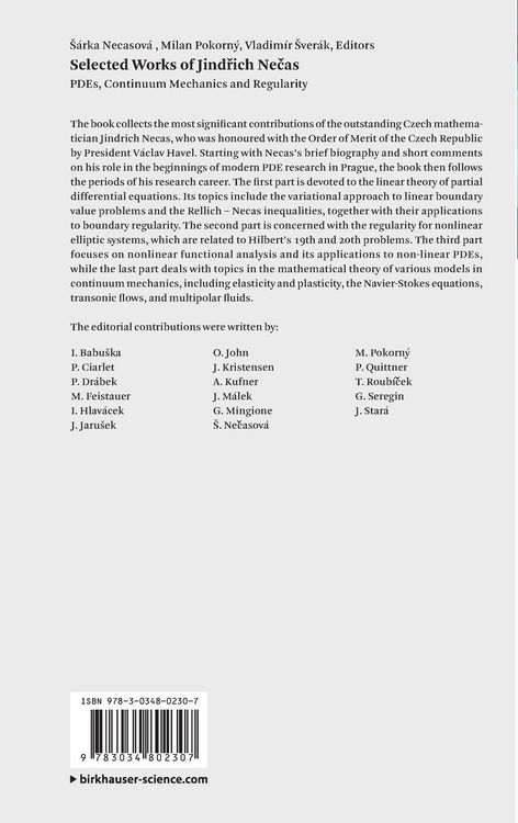 Produktbild: Selected Works of Jindřich Nečas