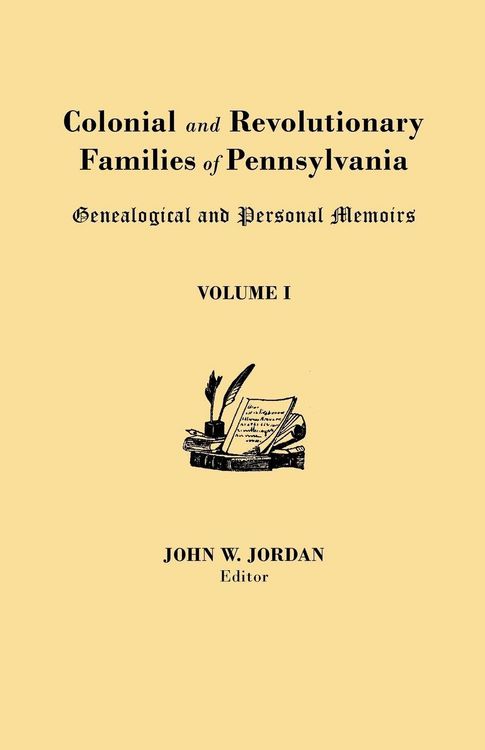 Produktbild: Colonial and Revolutionary Families of Pennsylvania
