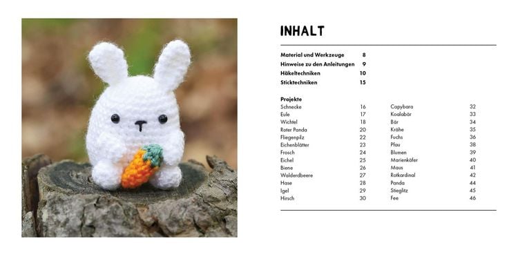 Produktbild: Mini-Amigurumis &ndash; S&uuml;&szlig;e Waldbewohner