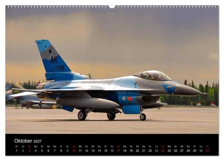 Produktbild: F-16 Fliegende Legende (Wandkalender 2027 DIN A2 quer), CALVENDO Monatskalender