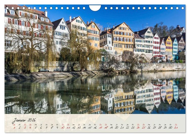 Produktbild: Lieblingsorte in und um T&uuml;bingen (Wandkalender 2026 DIN A4 quer), CALVENDO Monatskalender