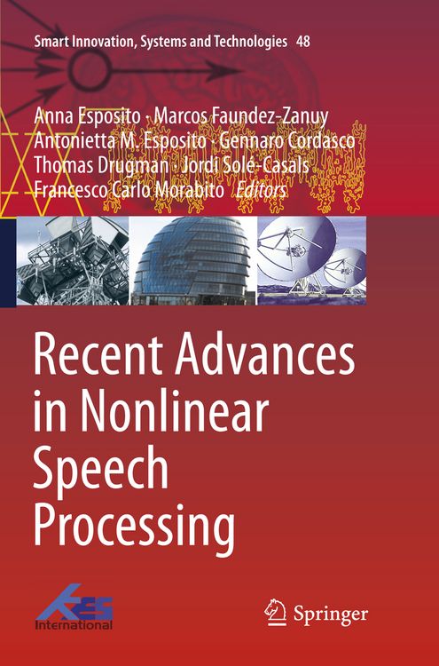 Produktbild: Recent Advances in Nonlinear Speech Processing
