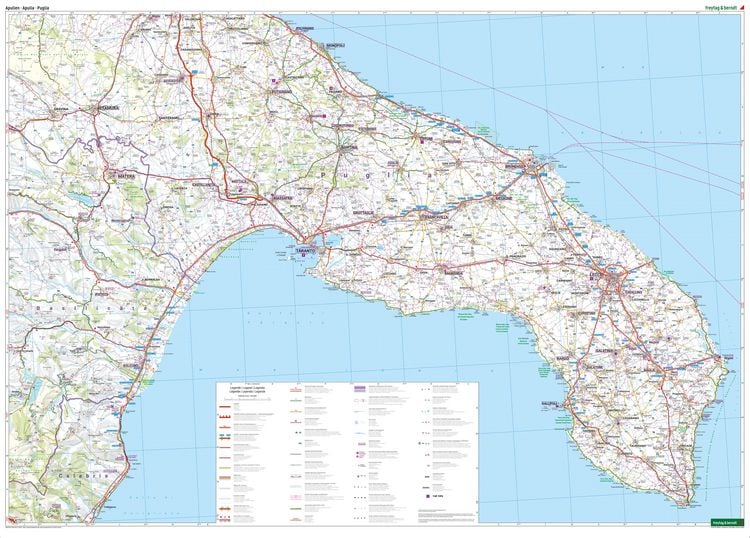 Produktbild: Freytag & berndt Stra&szlig;enkarte Apulien 1:150.000