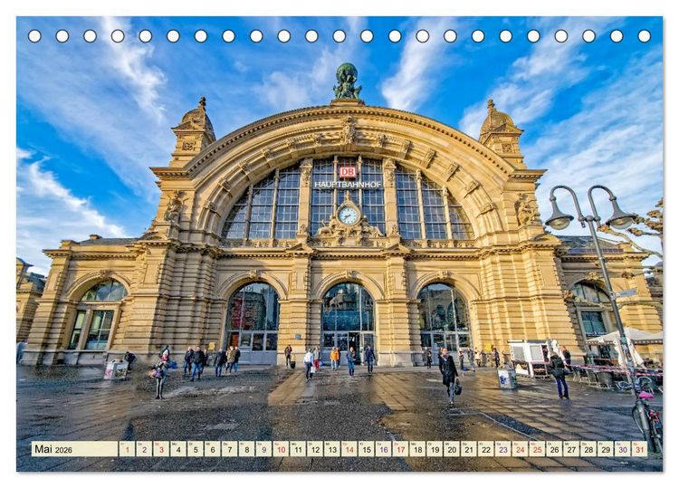 Produktbild: Frankfurt - meine Stadt mit viel Herz (Tischkalender 2026 DIN A5 quer), CALVENDO Monatskalender