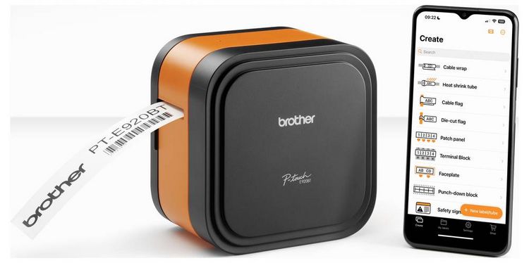 Produktbild: Brother Etikettendrucker Direkt W&auml;rme 360 x 360 dpi Etikettenbreite (max.): 36mm
