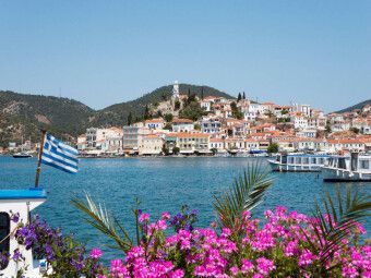 Produktbild: CALVENDO Puzzle Blick von Galatas auf Poros | 1000 Teile Lege-Gr&ouml;&szlig;e 64x48cm Foto-Puzzle f&uuml;r gl&uuml;ckliche Stunden