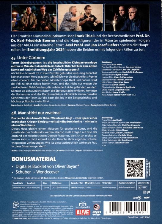 Produktbild: Tatort - Team M&uuml;nster (Thiel & Boerne) - Ermittlungsjahr 2024
