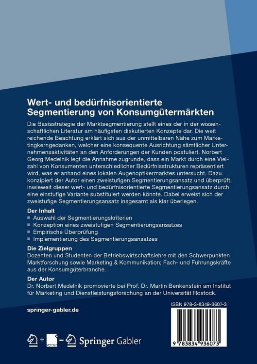 Produktbild: Wert- und bed&uuml;rfnisorientierte Segmentierung von Konsumg&uuml;term&auml;rkten